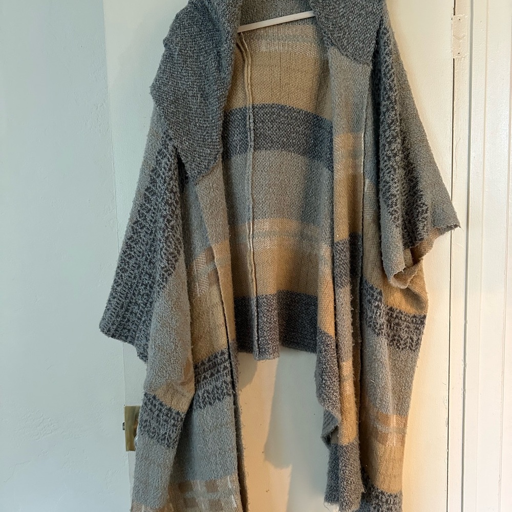 Cozy Gray and Tan Women's Sweater